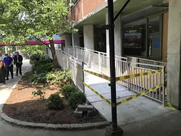 commercial wheelchair ramp at mt sinai